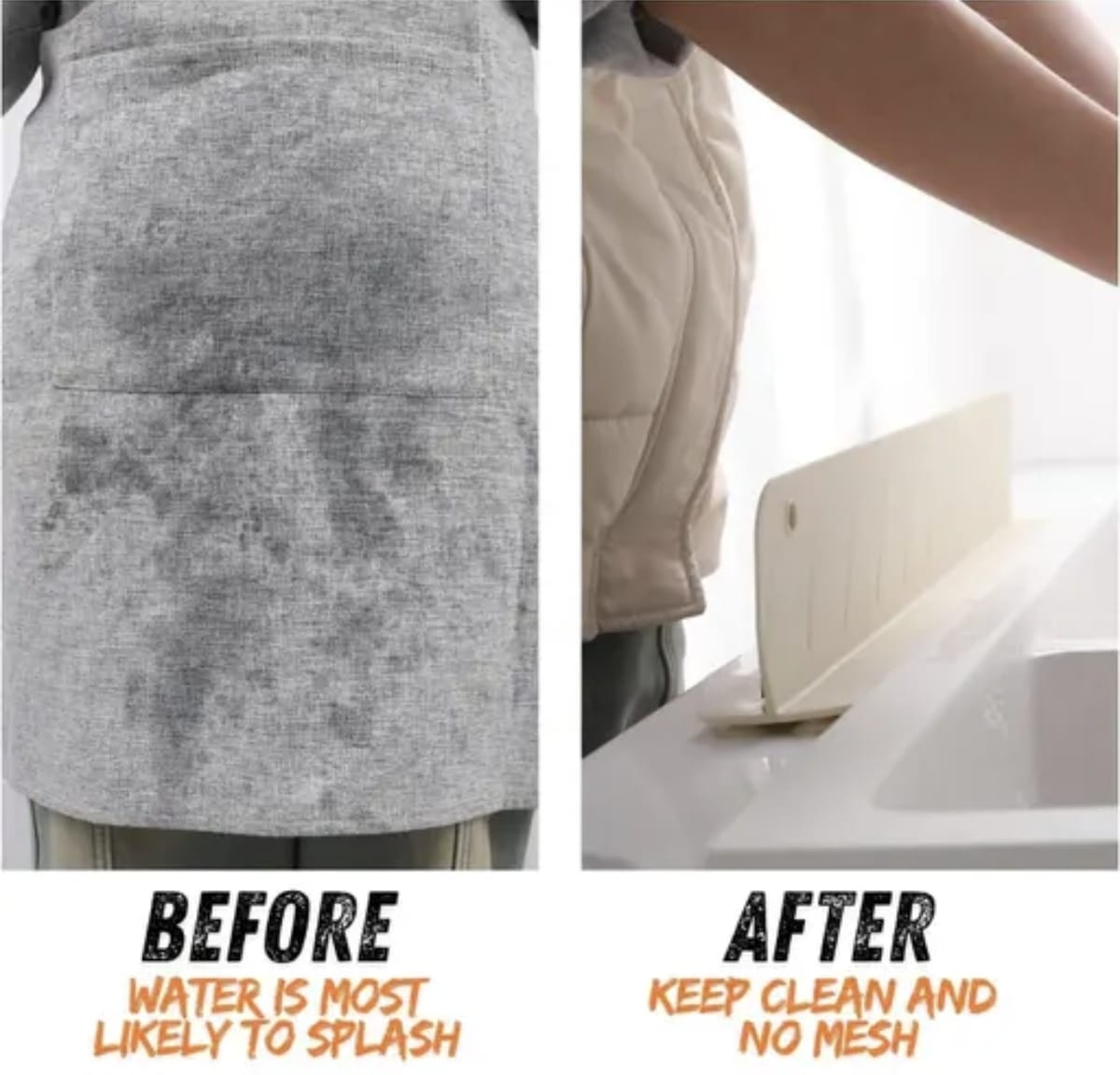 Splash Guard For Kitchen Sink & Countertop